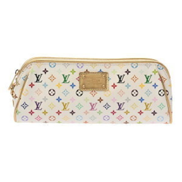 Louis Vuitton Multicolor Bron White Canvas Clutch Bag - Picture 1 of 9